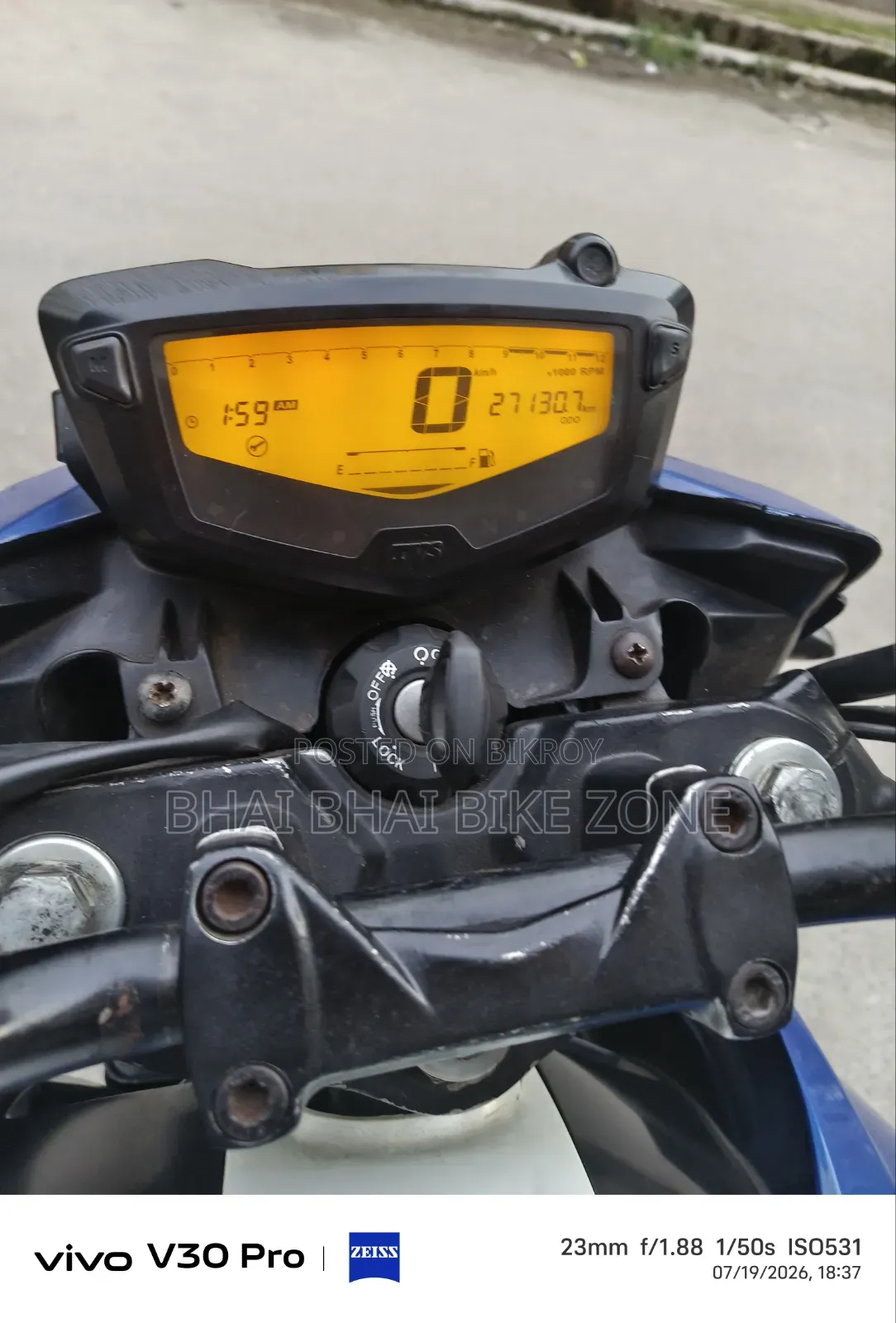টিভিএস অ্যাপাচি ১৬০ ৪ভি ২০১৯ ব্লু