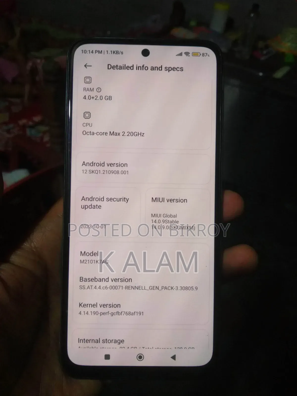 Xiaomi Redmi Note 10 128 GB Blue