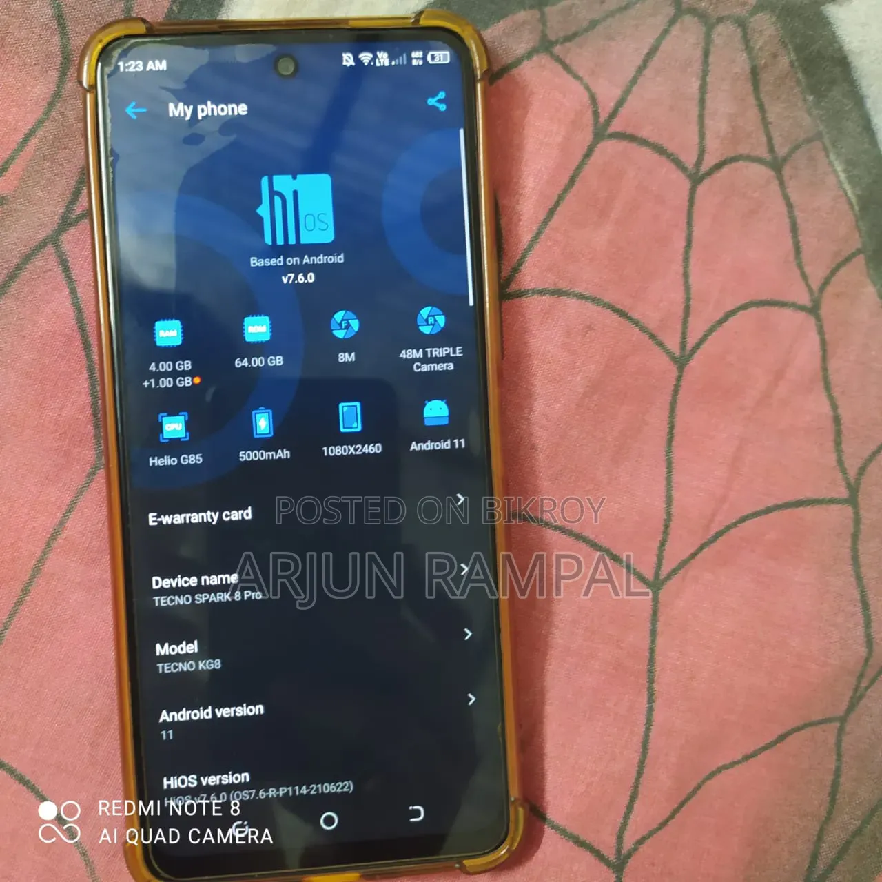 Tecno Spark 8 Pro 64 GB Gold