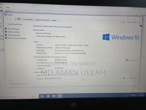ল্যাপটপ HP 8GB Intel Core I7 SSD 256GB