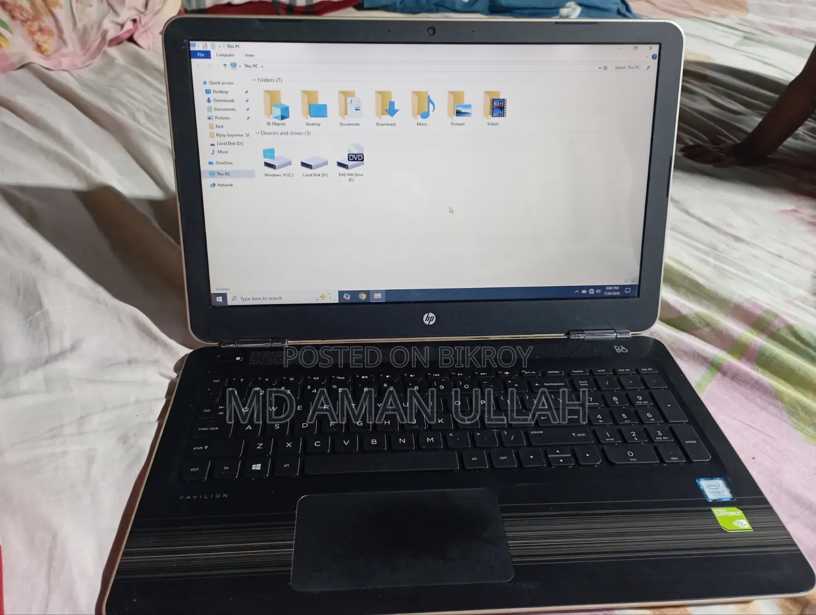 ল্যাপটপ HP 8GB Intel Core I7 SSD 256GB