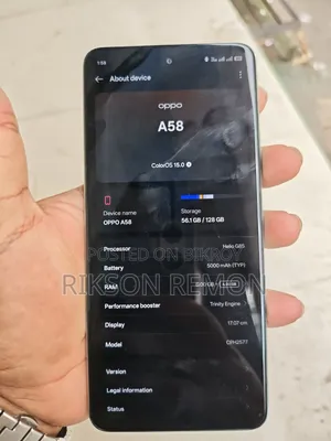 নিউ অপো এ৫৮ ১২৮ জিবি