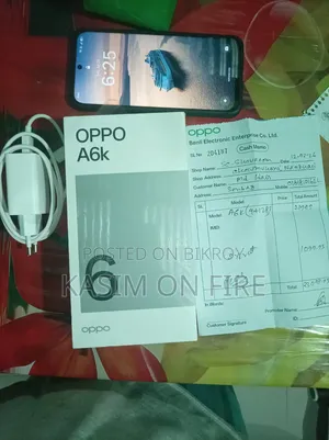 New Oppo A6k 128 GB Black