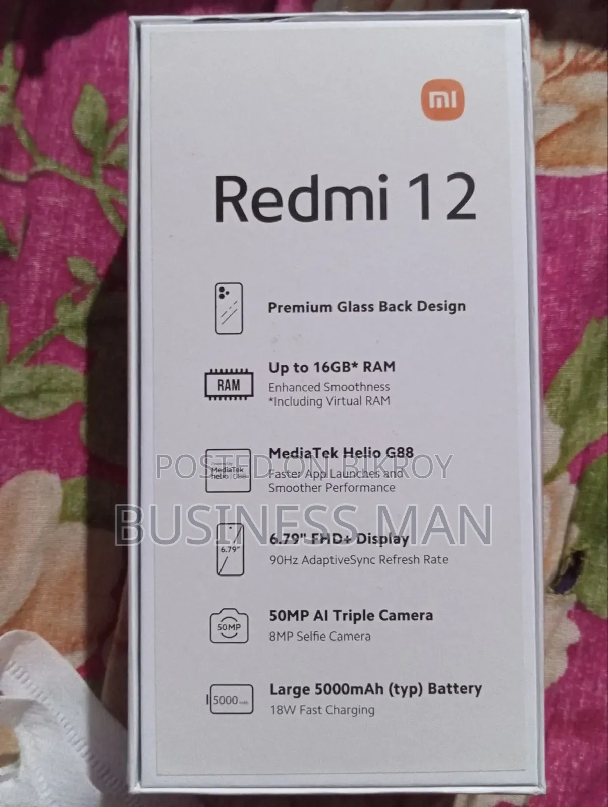 Xiaomi Redmi 12 256 GB Black