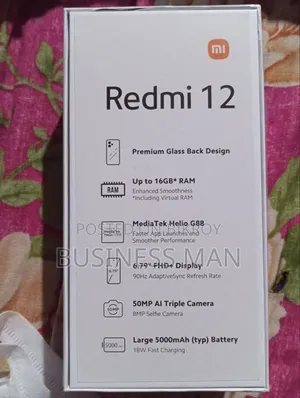Xiaomi Redmi 12 256 GB Black