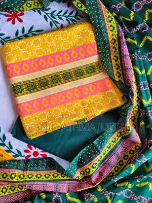 আনস্টিচড কটন ৩ পিস কালেকশন