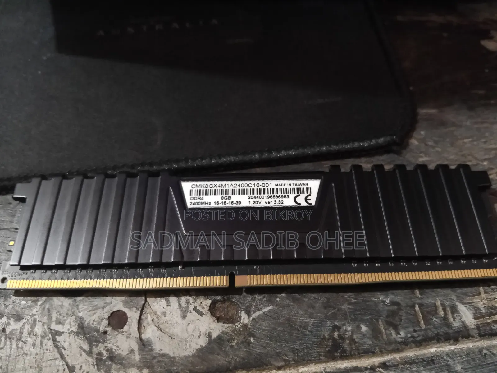 Corsair 8GB DDR4 2400Mhz Ram