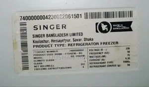 Singer Refrigerator