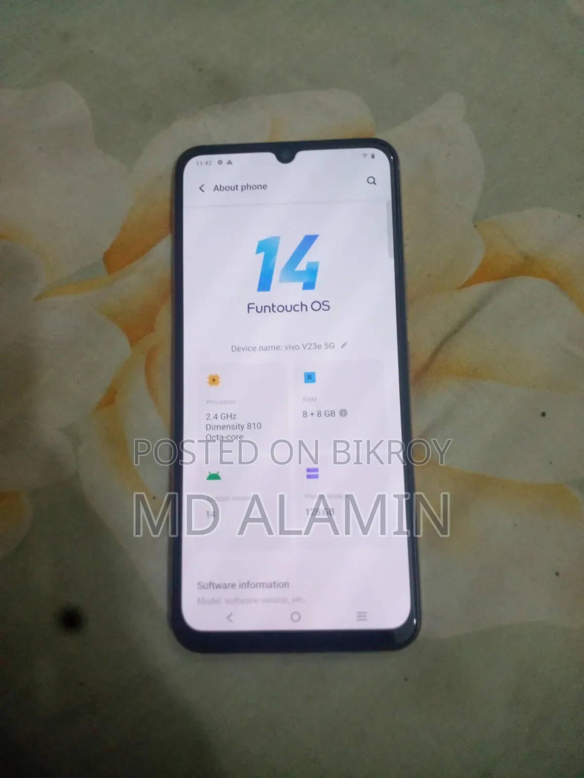 Vivo V23 128 GB Gold