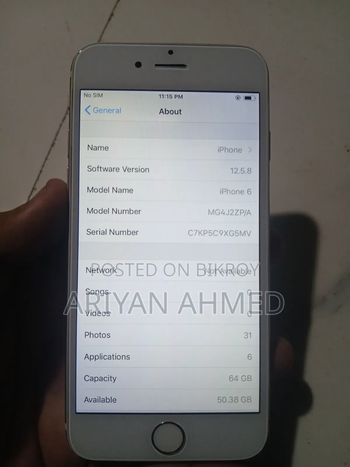 Apple iPhone 6 64 GB Gold