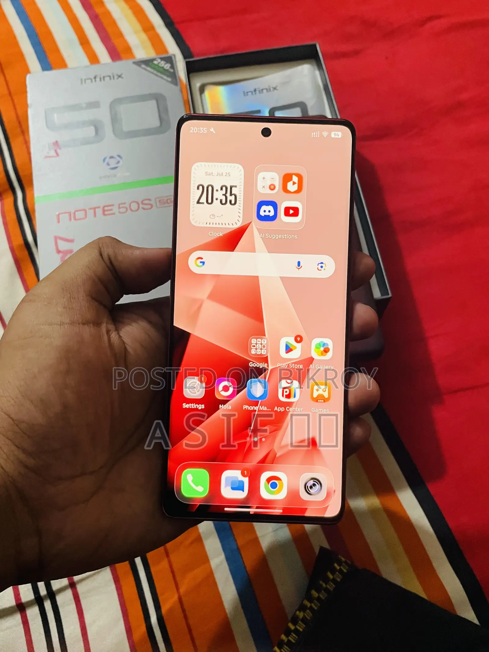Infinix Note 50s 256 GB Red