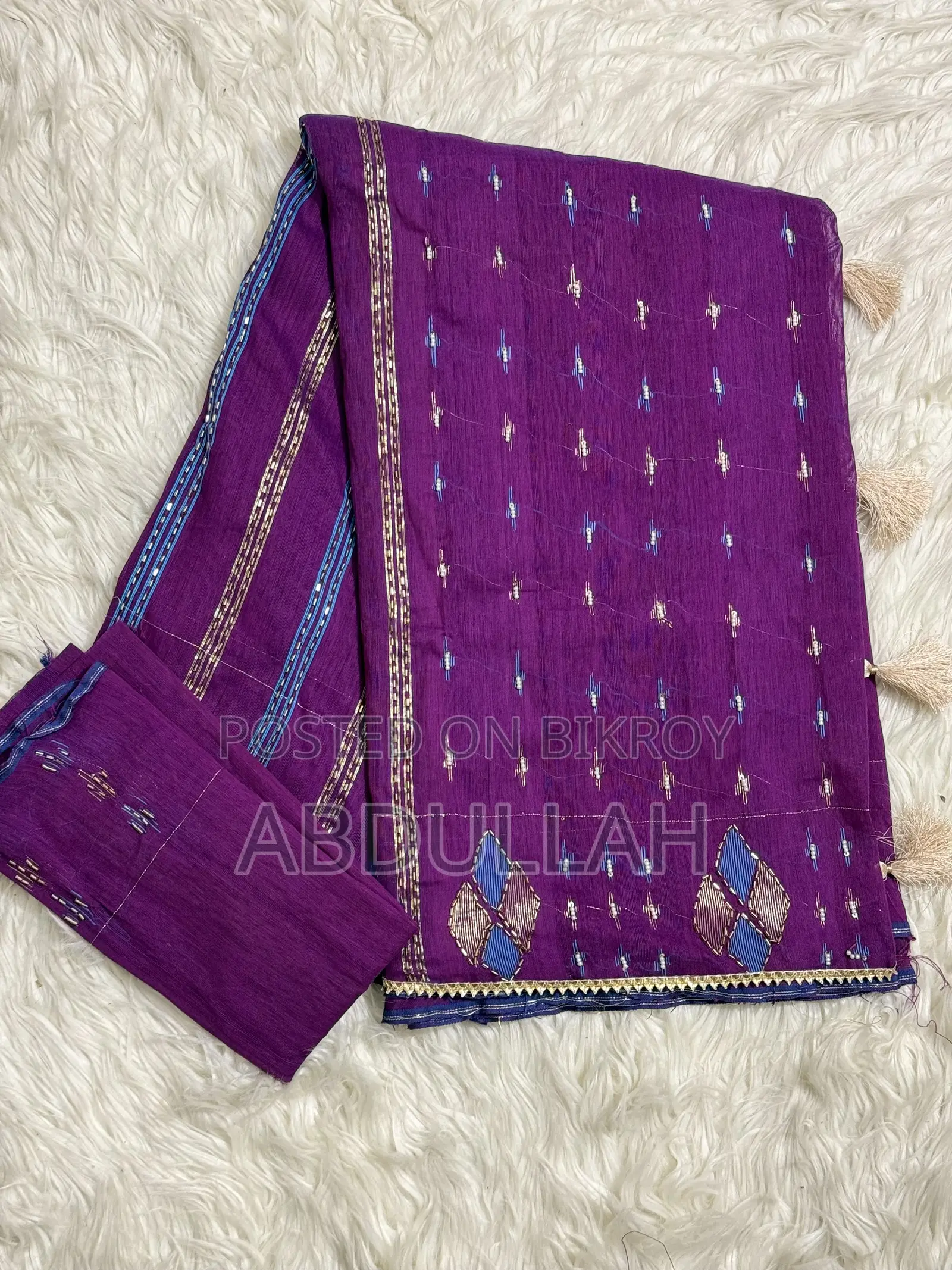 কারচুপি জামদানি শাড়ি