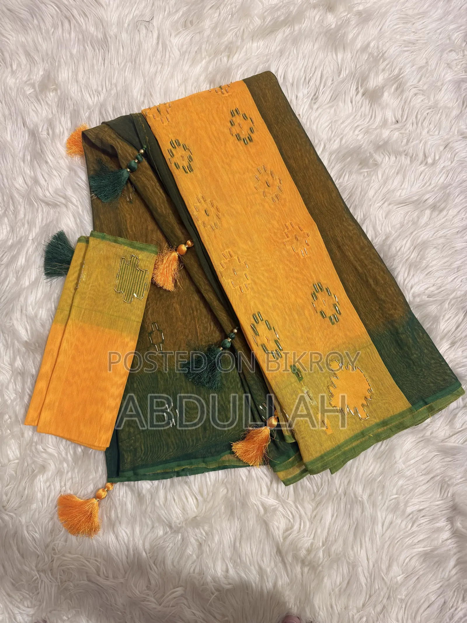 কারচুপি জামদানি শাড়ি