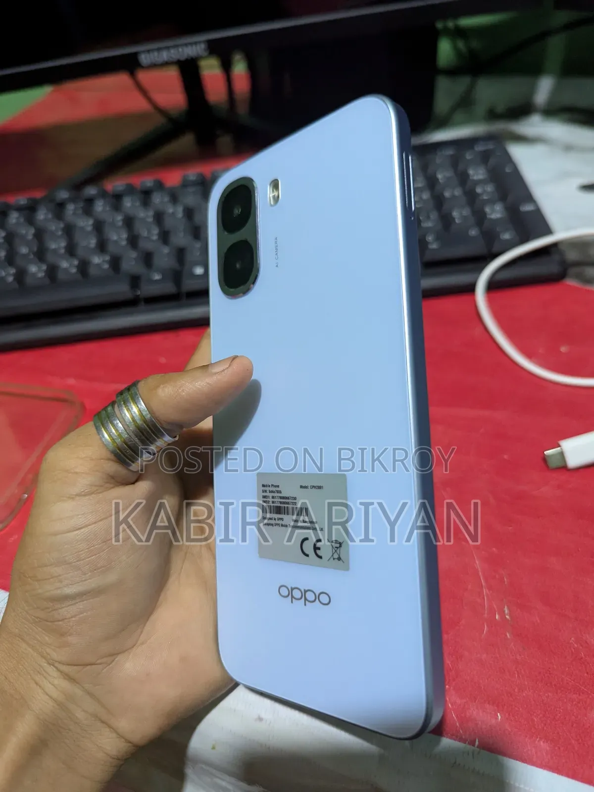 নতুন অপো এ৬কে ১২৮ জিবি সিলভার