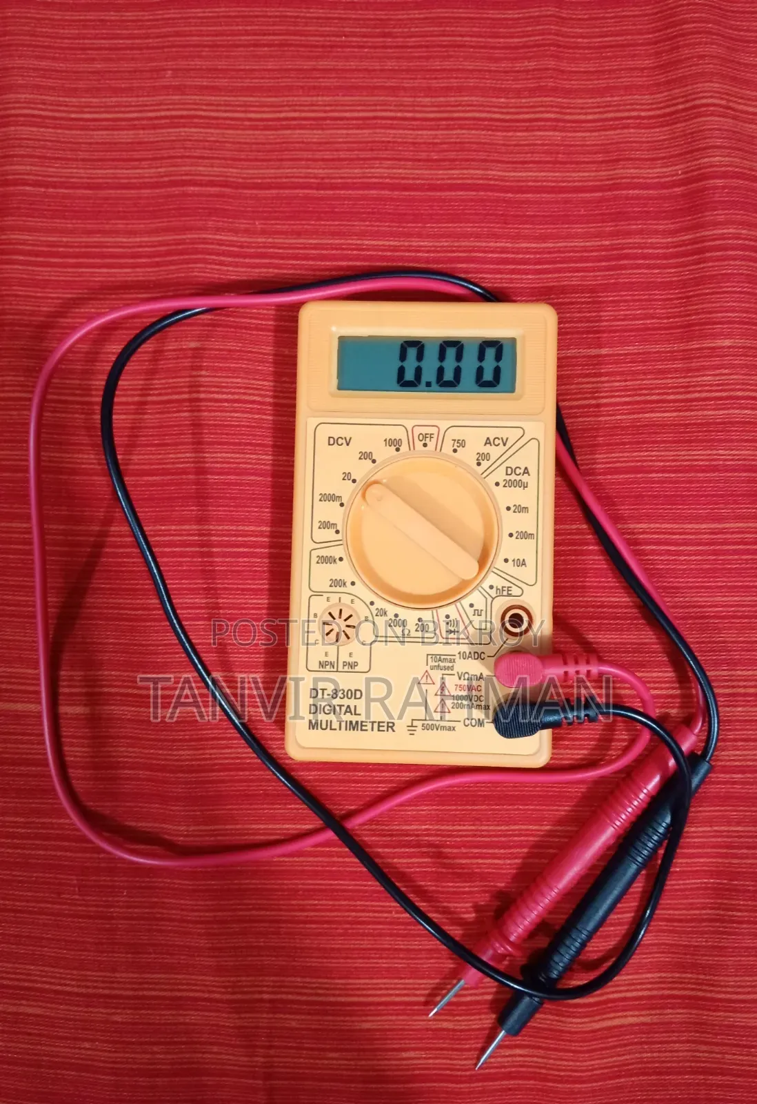 Multimeter Model No : Dt-830d