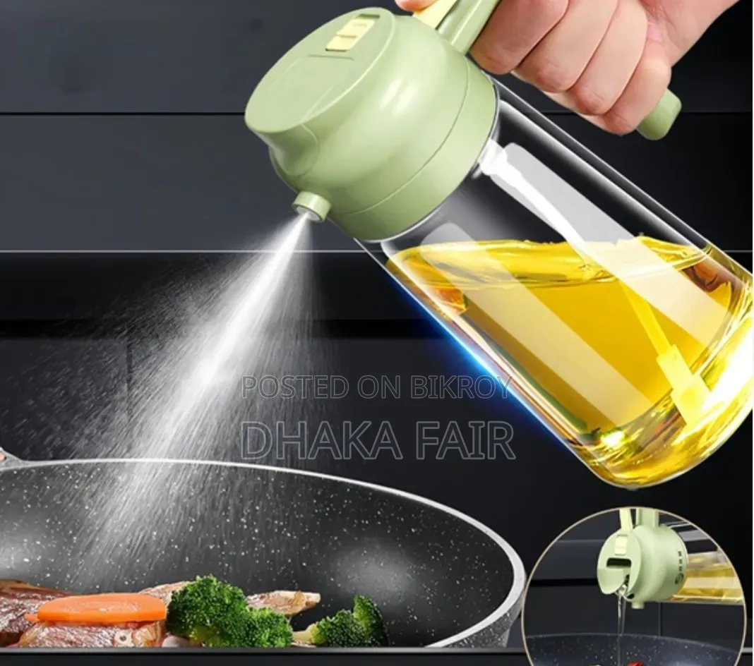 Glass Oil Bottle Suitable for Spraying and Pouring, Oil Spray Bottle