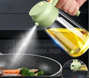 Glass Oil Bottle Suitable for Spraying and Pouring, Oil Spray Bottle