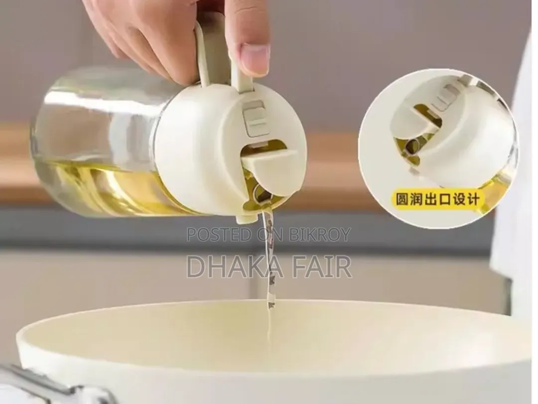 Glass Oil Bottle Suitable for Spraying and Pouring, Oil Spray Bottle