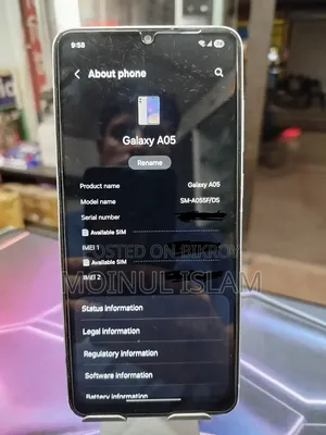 স্যামসাং গ্যালাক্সি এ০৫ ১২৮ জিবি সাদা