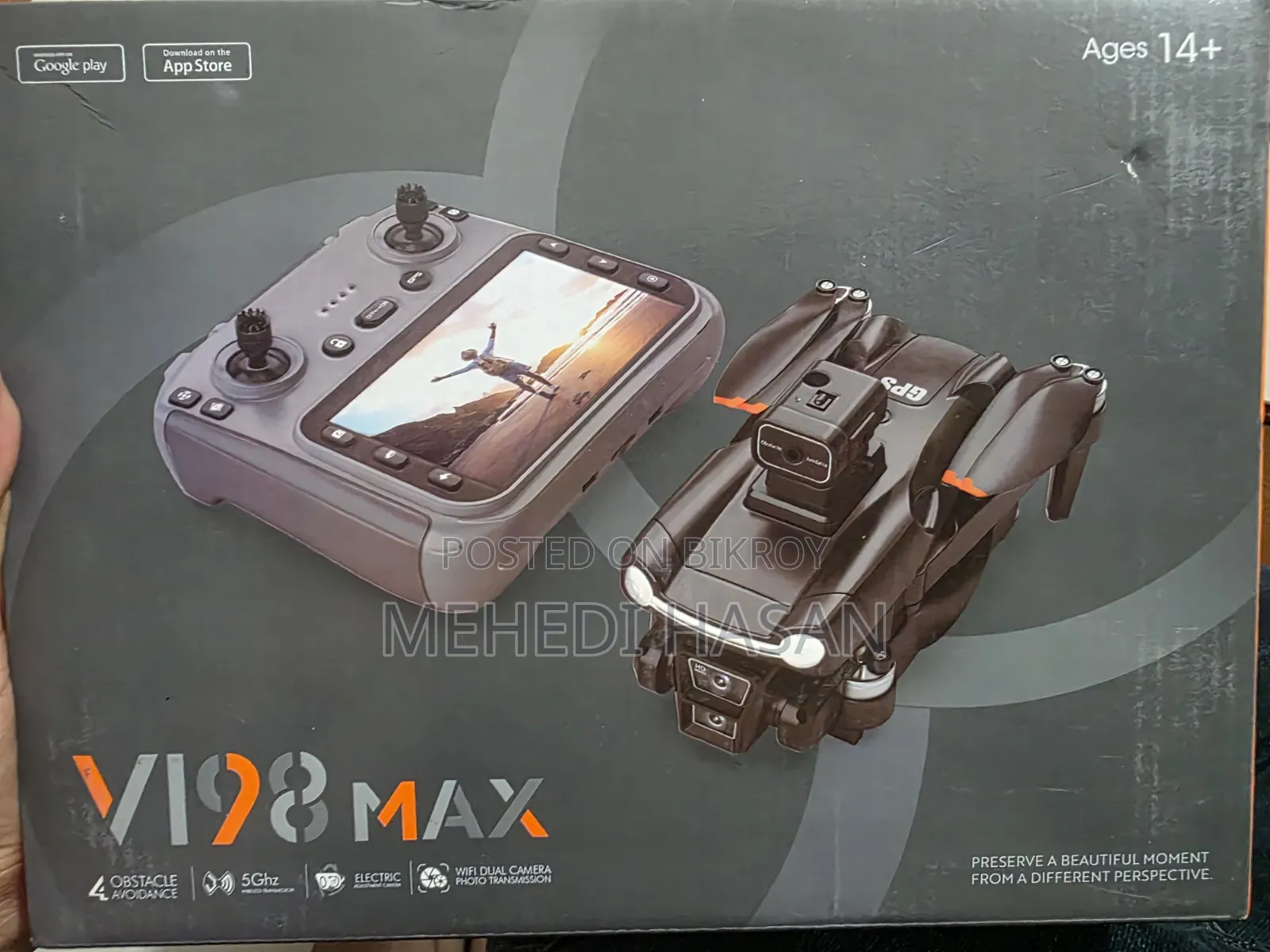 V198 MAX GPS Drone (Used 6 Months) Fresh Condition | Full Box | ৳10,000