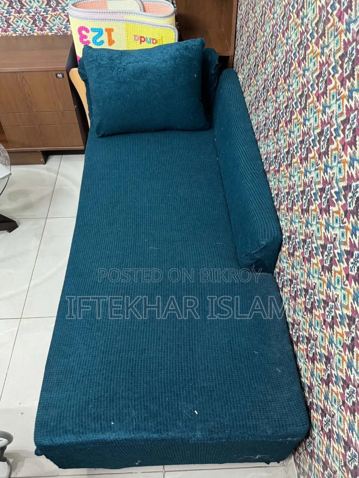 সোফা সেট এল শেপ উইথ কভার