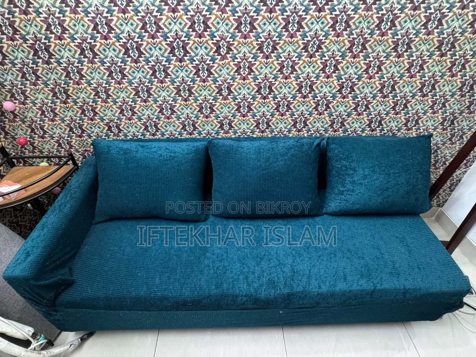 সোফা সেট এল শেপ উইথ কভার