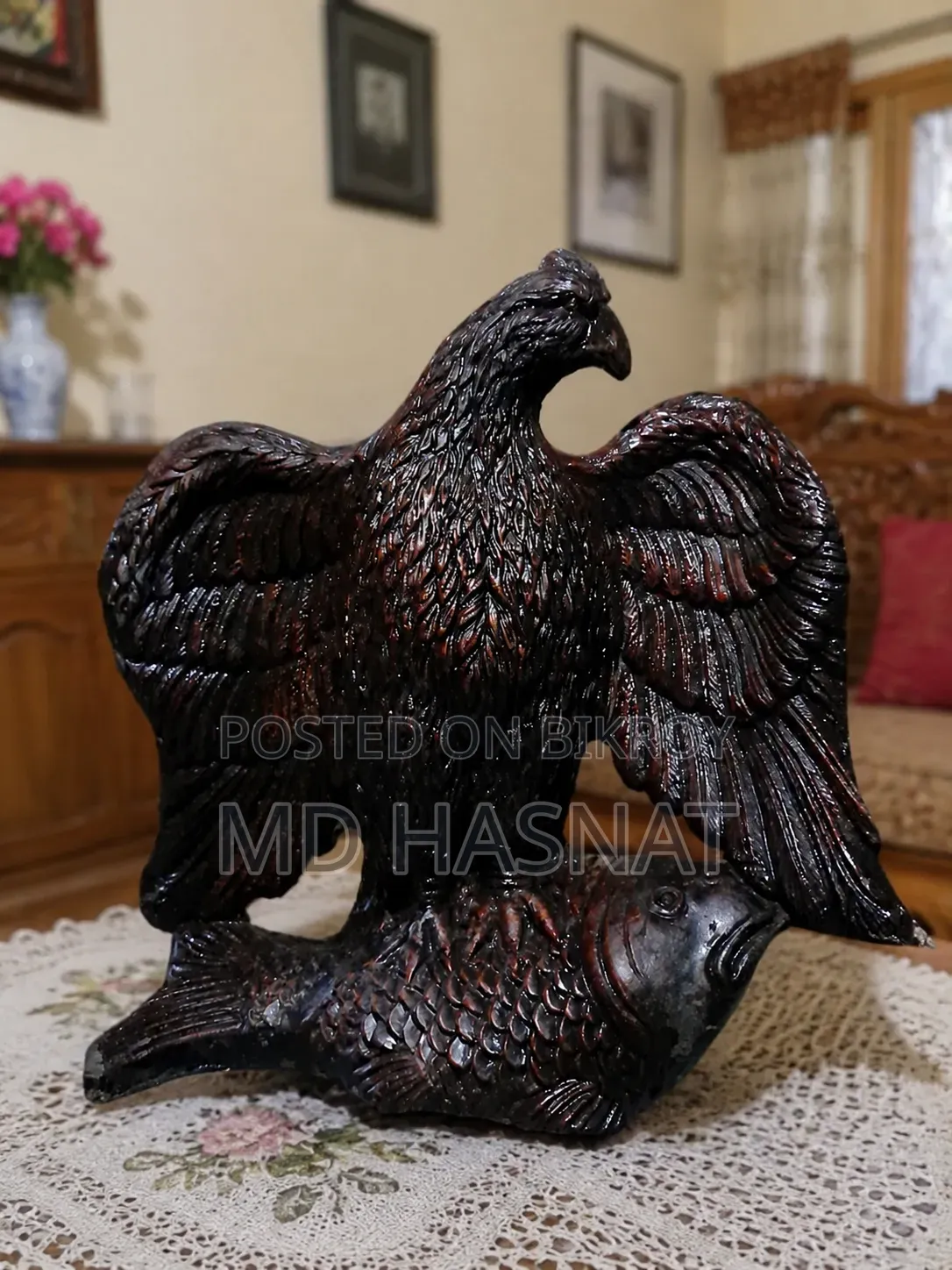 Clay Eagle Showpiece for Sale