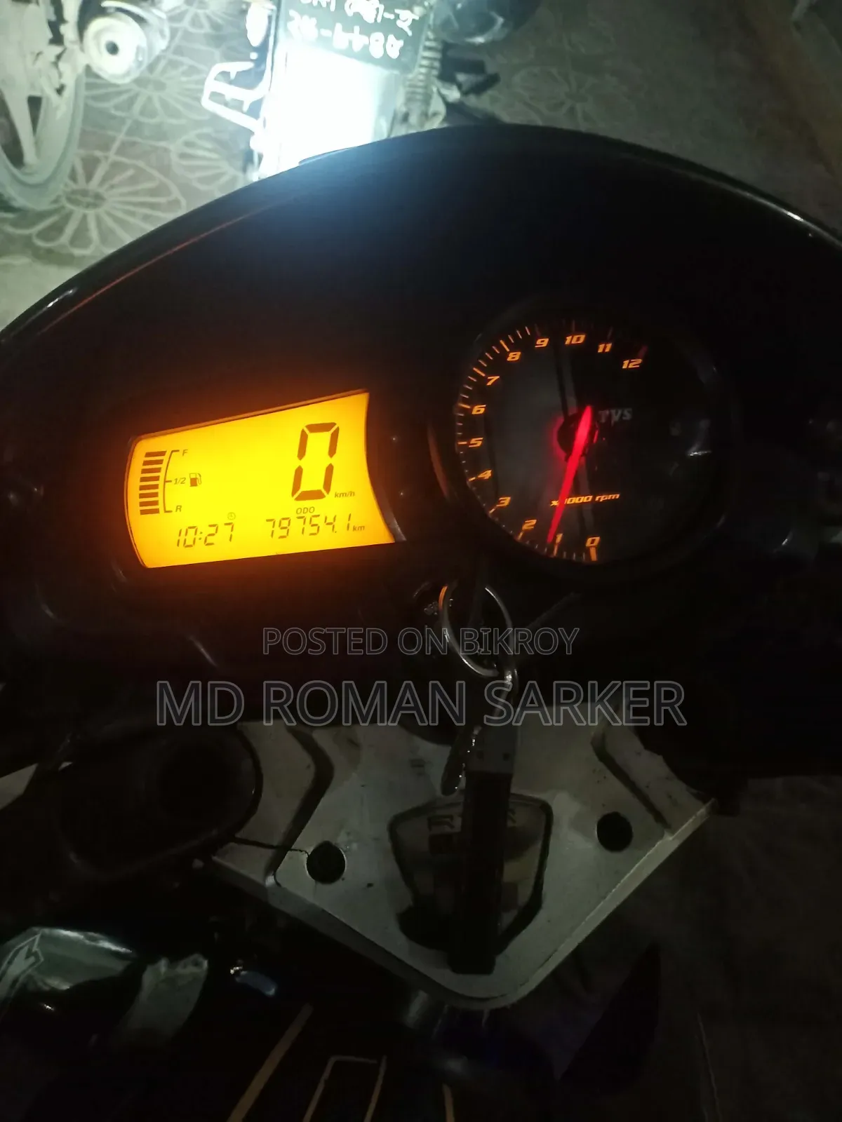 টিভিএস অ্যাপাচি আরটিআর ১৬০ টুভি ২০১১ কালো