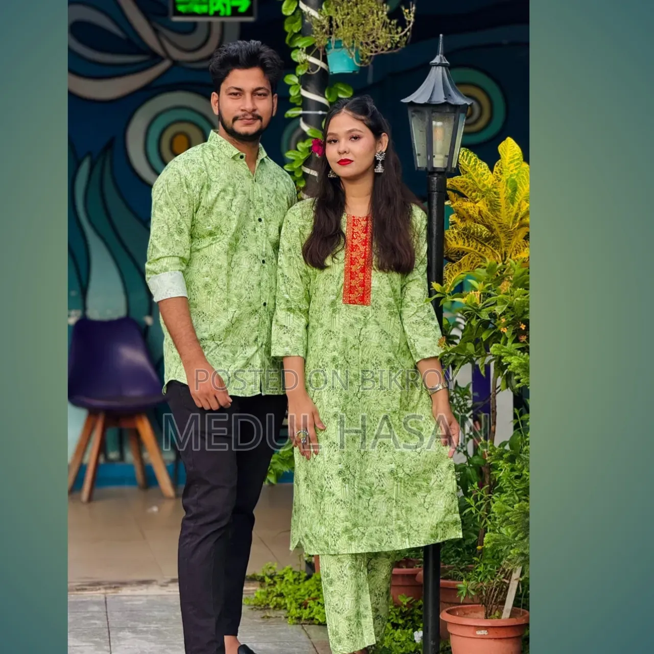 Shirt and Two Piece Couple Dress