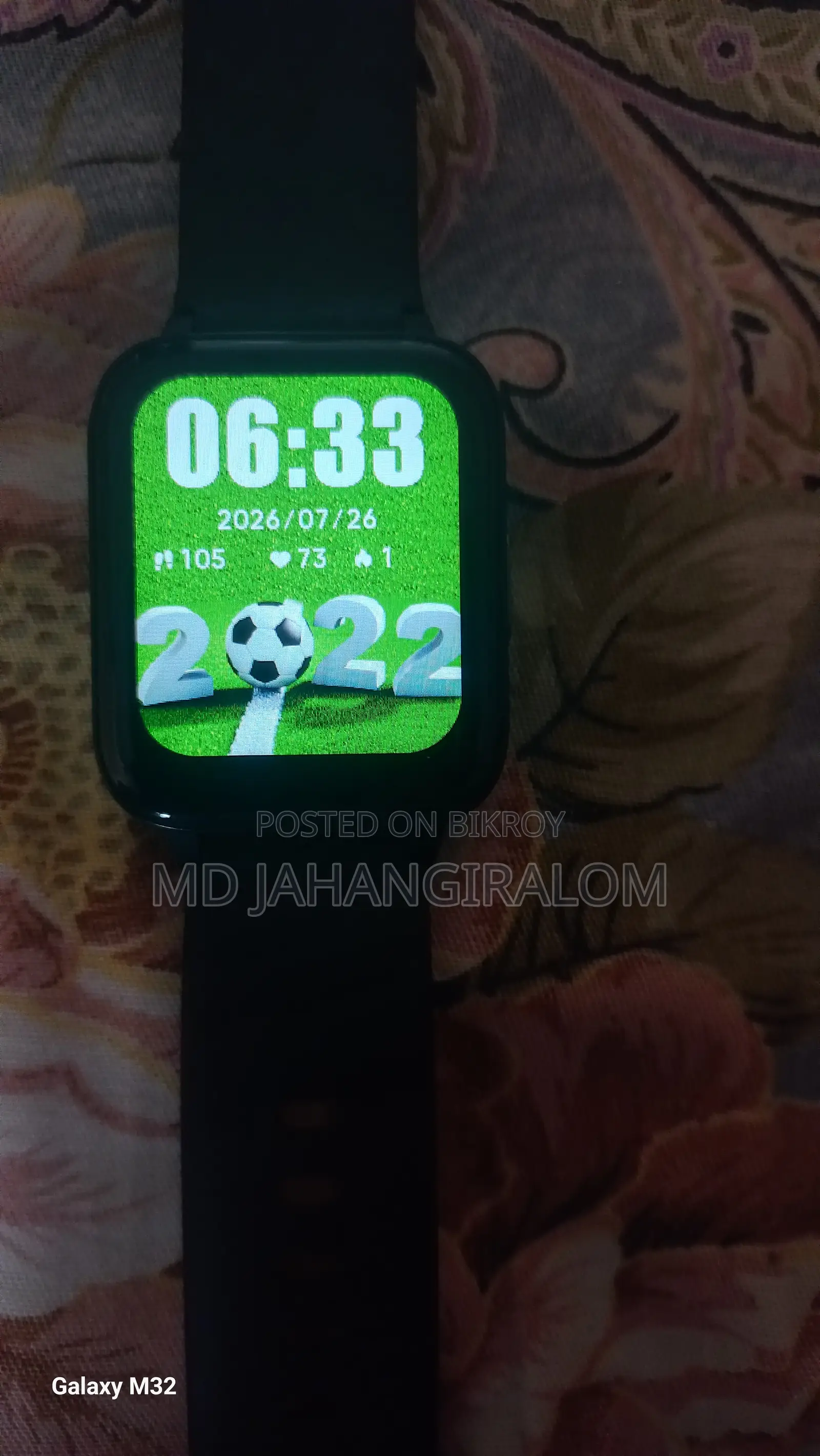 স্মার্ট ওয়াচ ফিটনেস সিনজি চার্জারসহ