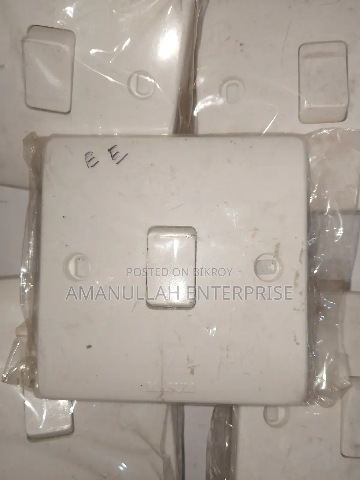1-Gang 1-Way Electrical Wall Switch | Amanullah Enterprise (02 Pcs)
