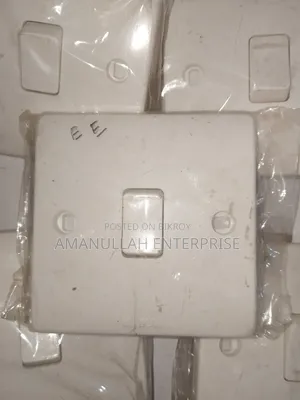 1-Gang 1-Way Electrical Wall Switch | Amanullah Enterprise (02 Pcs)