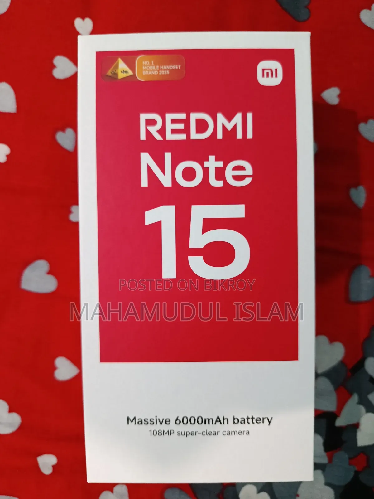 নতুন শাওমি রেডমি নোট ১৫ ১২৮ জিবি ব্ল্যাক