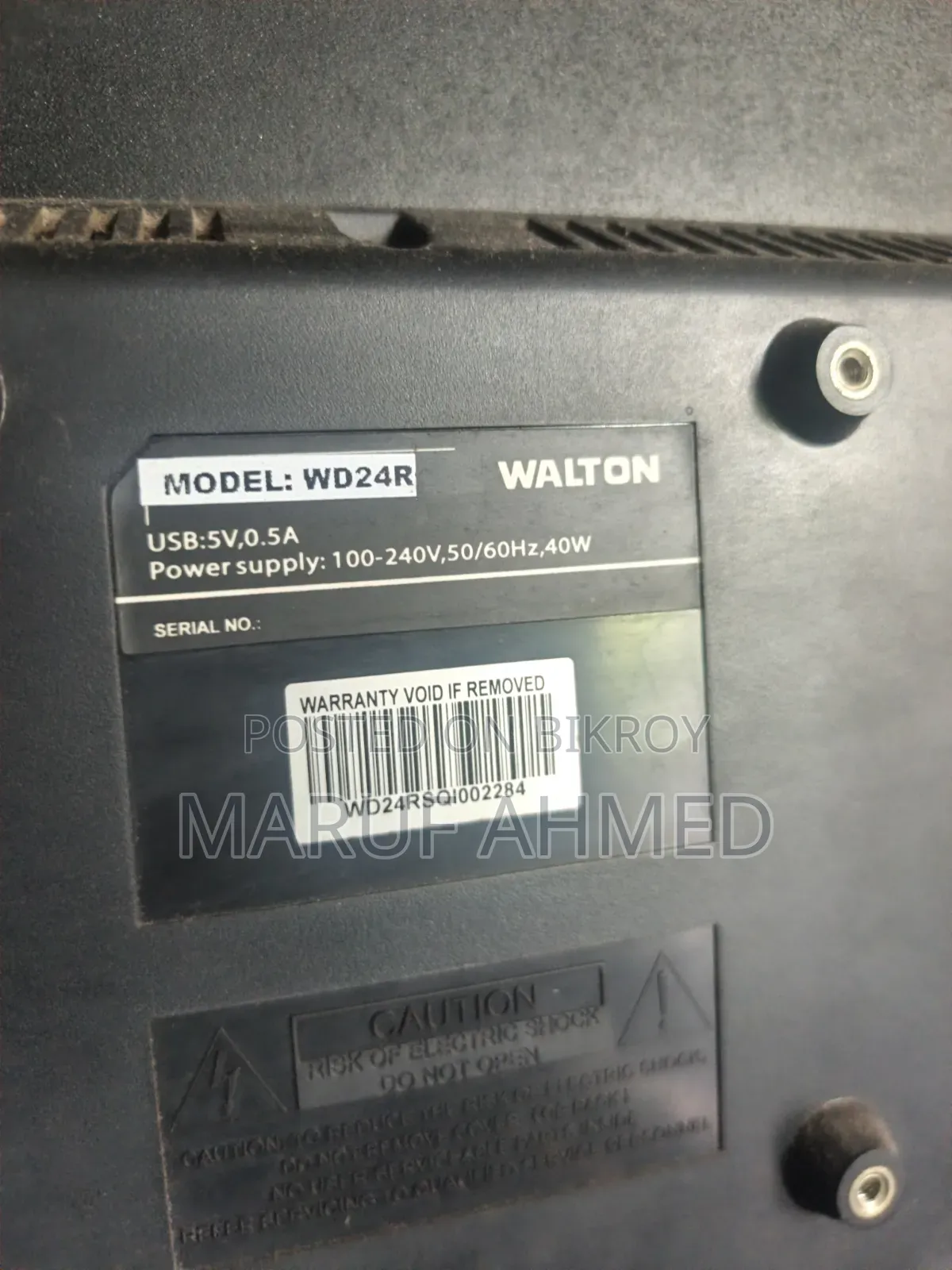 Walton WD24R 24" LED TV | HDMI, VGA USB | Excellent Condition