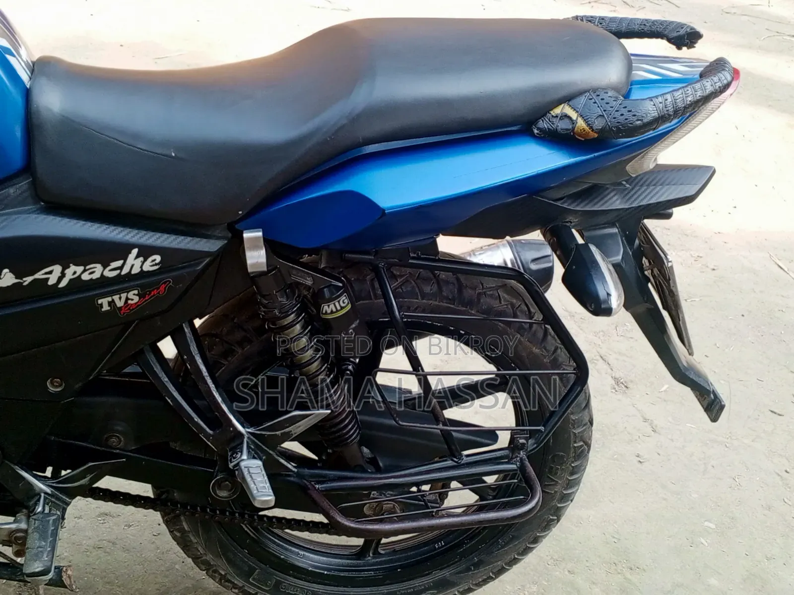 টিভিএস আপাচি আরটিআর ১৬০ টুভি ২০১৭ নীল