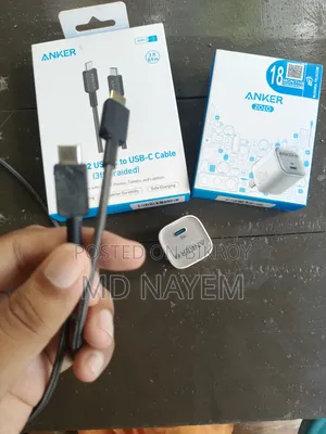 Anker Zolo 30W Fast Charger + Anker 322 USB-C Cable (Fresh Condition)