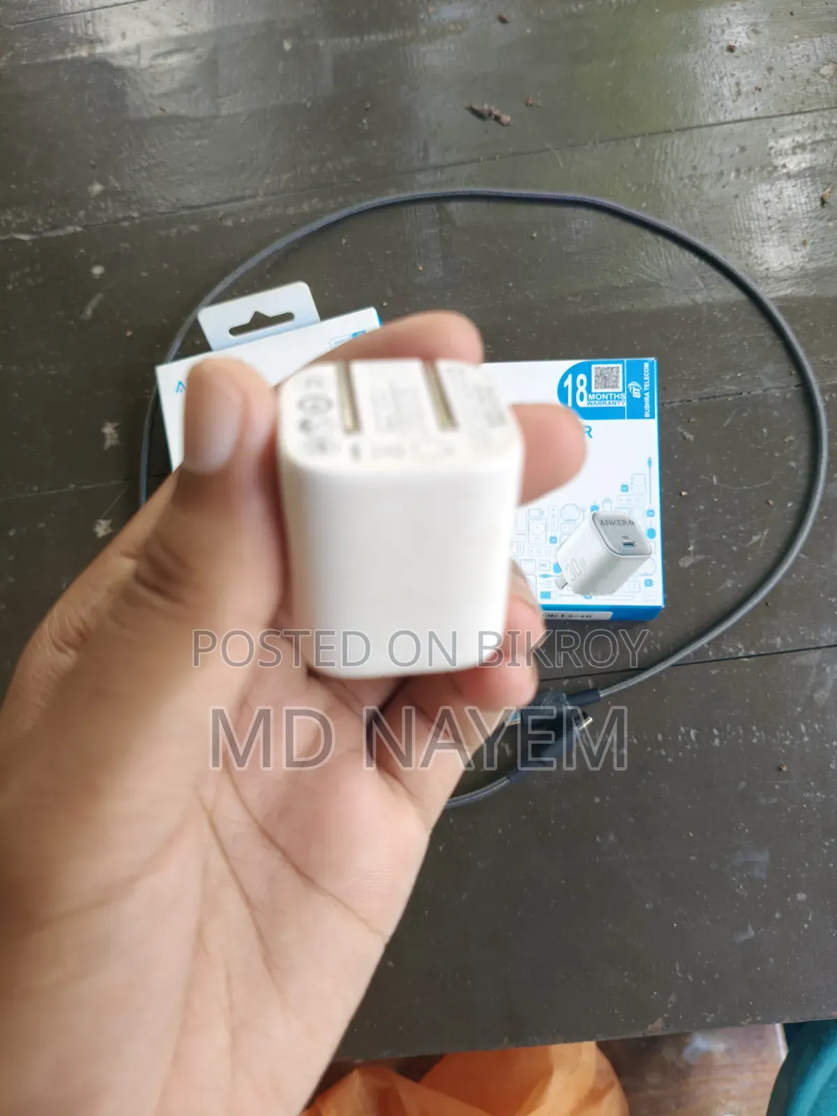 Anker Zolo 30W Fast Charger + Anker 322 USB-C Cable (Fresh Condition)