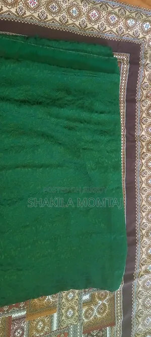Green and Red Colour Sari