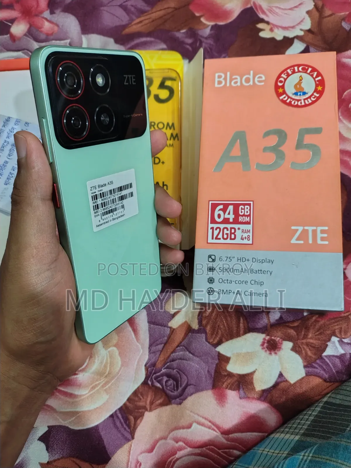 New ZTE A35 12 GB