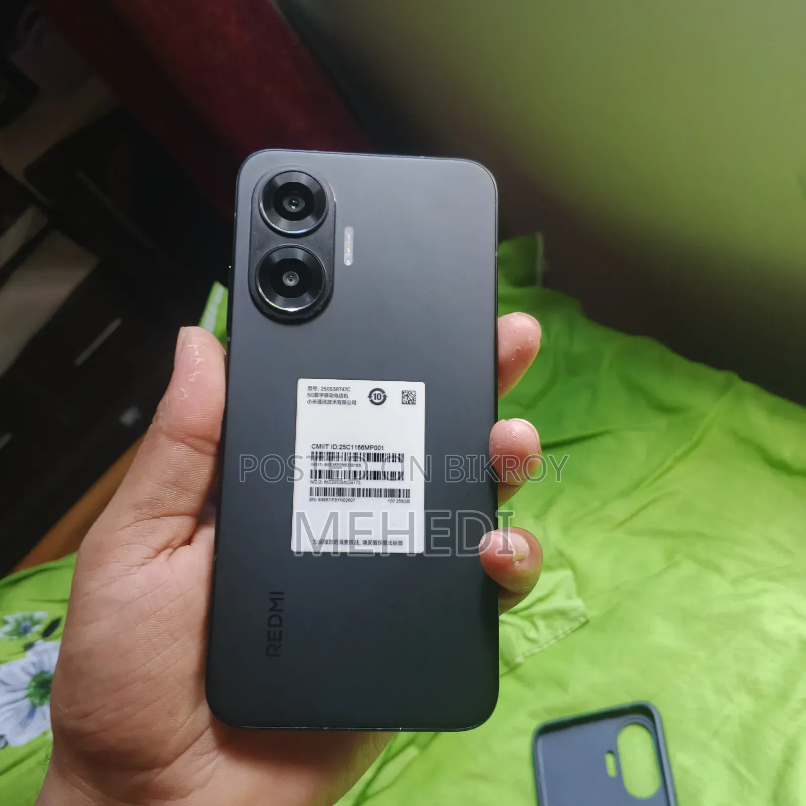 শাওমি রেডমি টার্বো ৪ প্রো ২৫৬ জিবি ব্ল্যাক