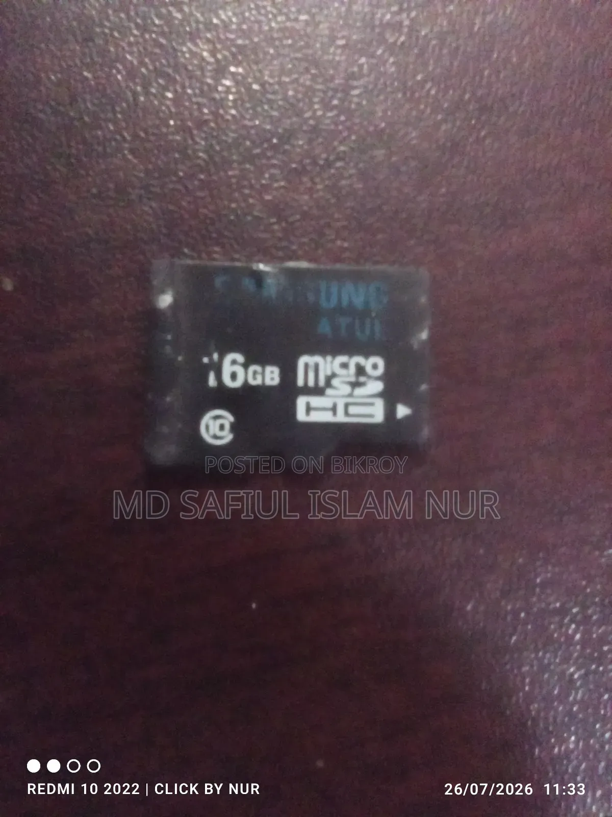 Urgent Samsung 16 GB SD Card
