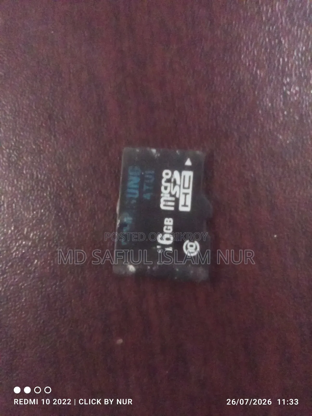 Urgent Samsung 16 GB SD Card