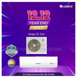 Gree Split Type Air Conditioner ( 1.5 Ton Inverter) LED Display