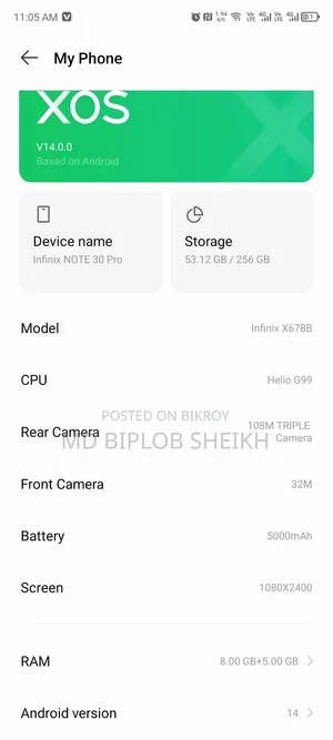 Infinix Note 30 Pro 256 GB