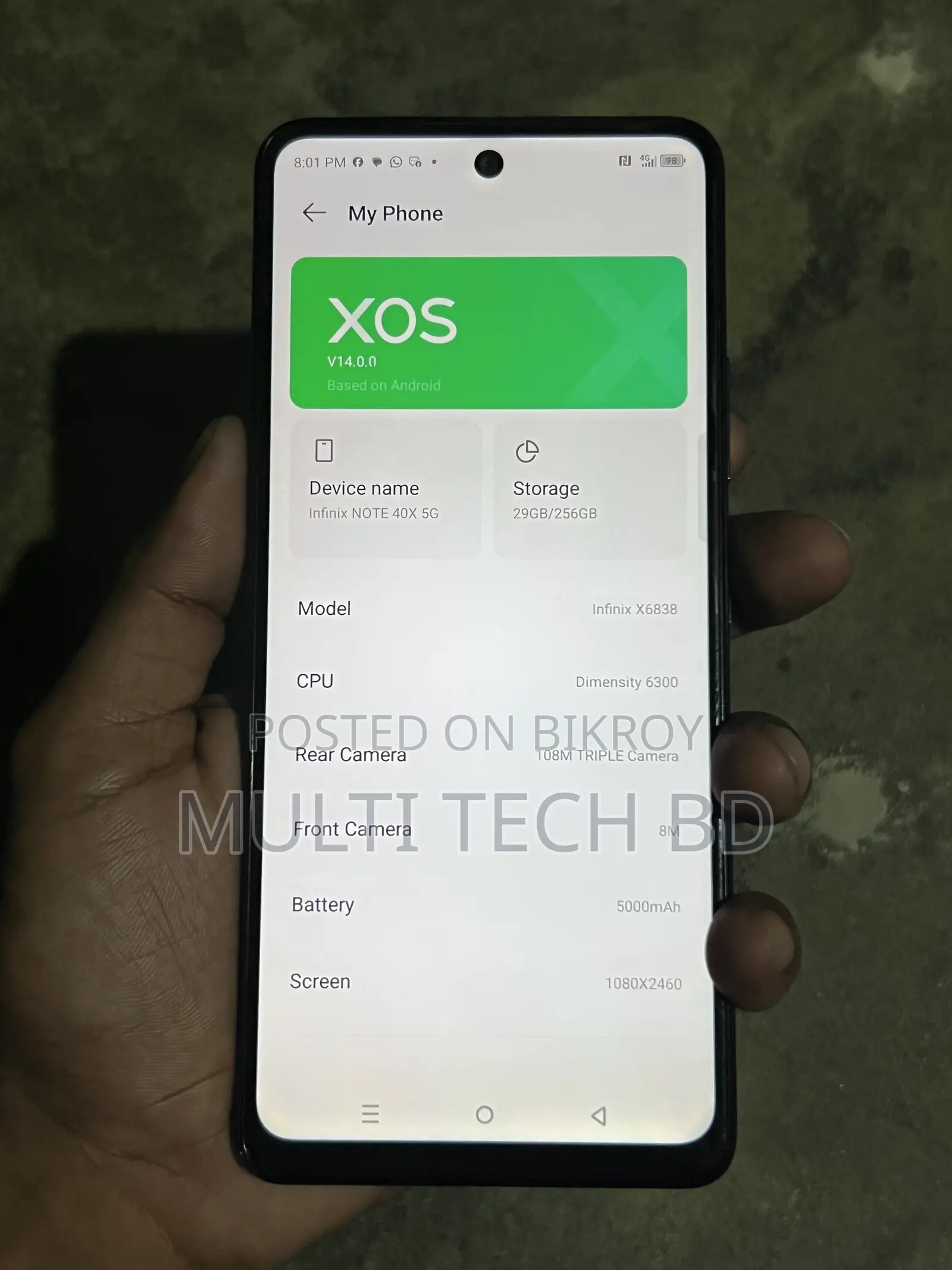 Infinix Note 40 Pro 5G 256 GB Black