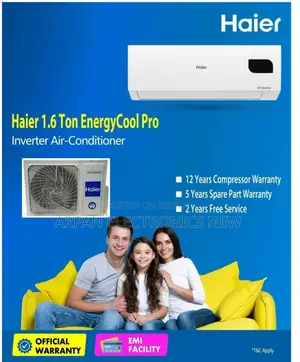 Haier 1.6 Ton Pro DC Inverter AC (HSU-19EnergyCool) : Warranty 12 Years