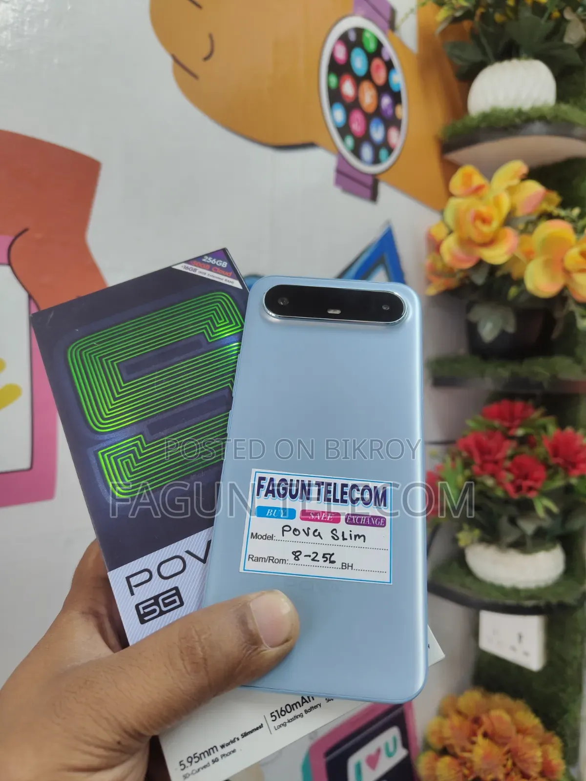 Tecno Pova Slim 5G 256 GB Blue