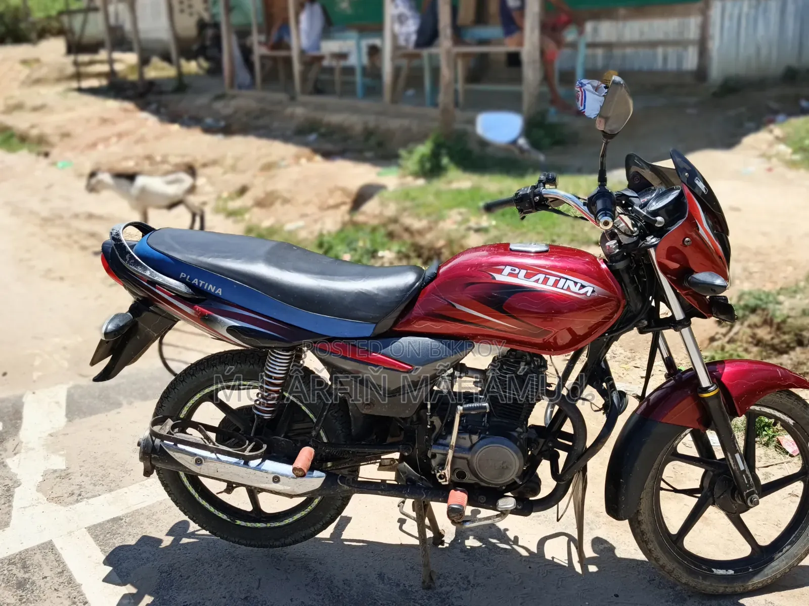 Bajaj Platina ES 2018 Red