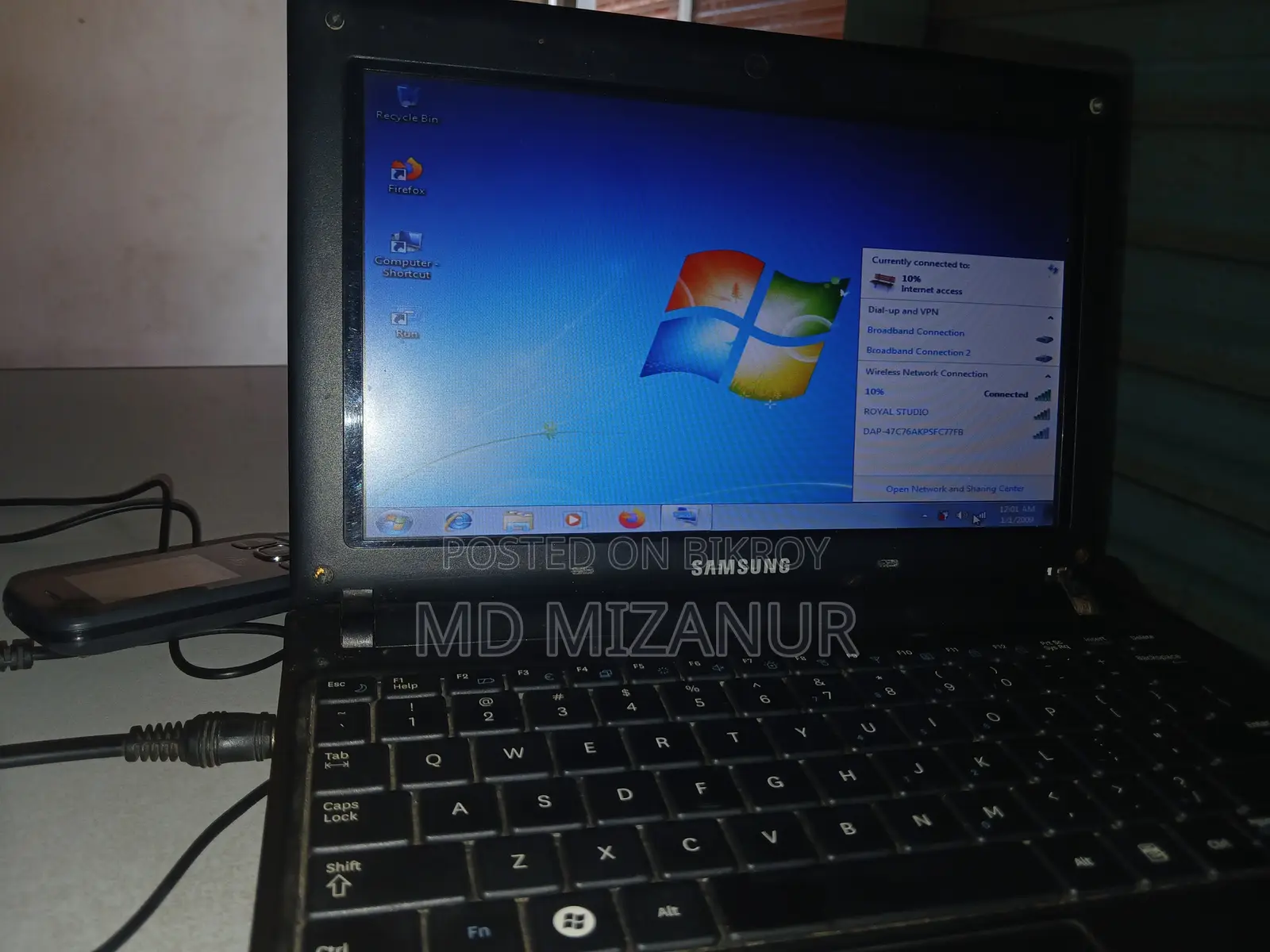 Laptop Samsung NP-N102SP 1GB Intel Atom HDD 320GB