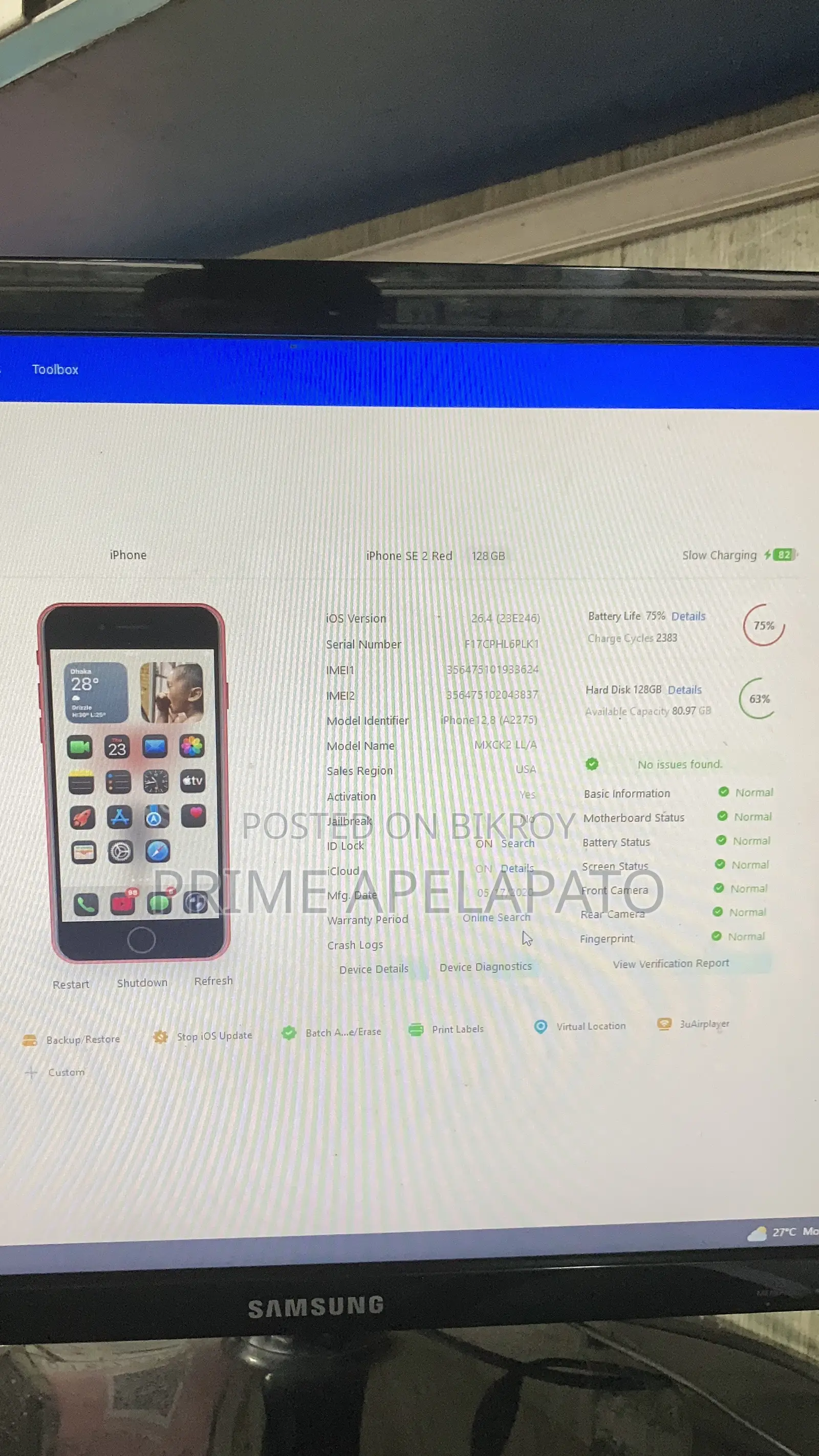Apple iPhone SE (2020) 128 GB Red